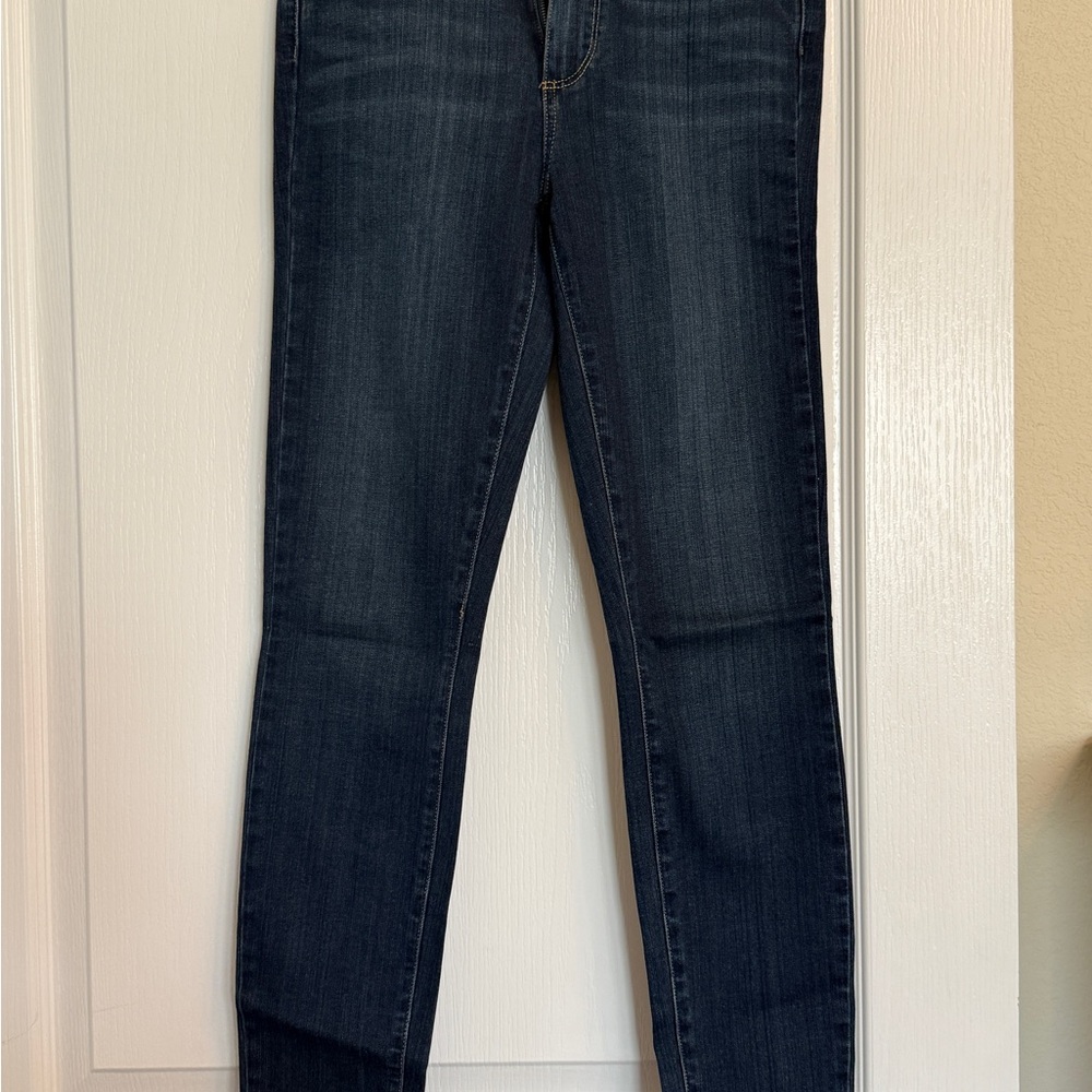 PAIGE Dark Blue Verdugo Ankle Skinny Jeans